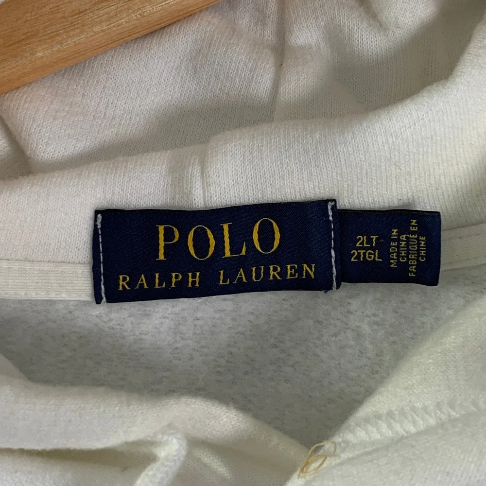 Polo Ralph Lauren Hoodie Men 2XLT Olympic Athletics USA Pullover White